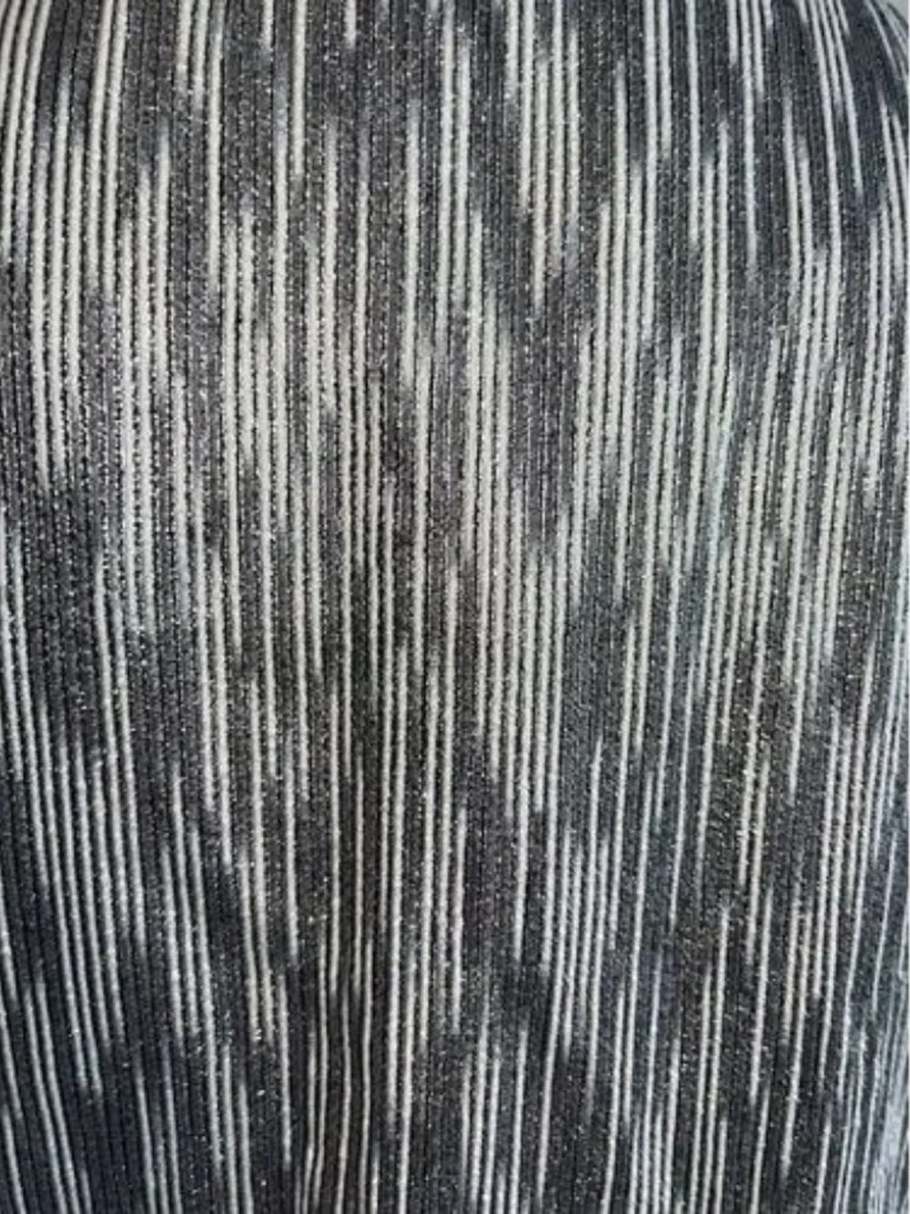 Chico's Silver and Black Striped Jacket